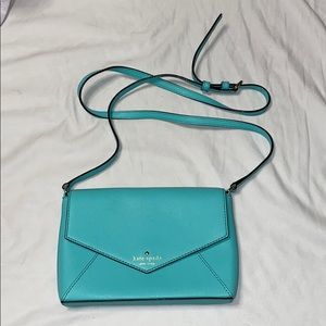 Teal Kate Spade Cedar Street Envelope Crossbody